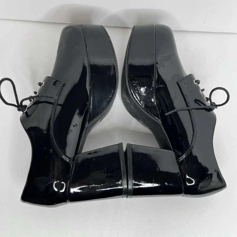 Ellie 1031 Disco Platform Men's Shoes Black Patent 3
